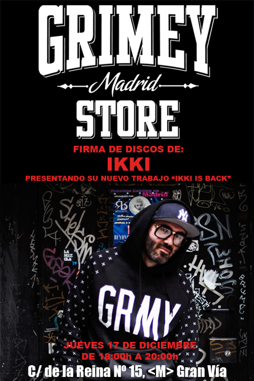 Firma de Discos de IKKI en Grimey Store Madrid